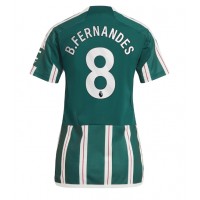 Dres Manchester United Bruno Fernandes #8 Preč pre Ženy 2023-24 Krátky Rukáv